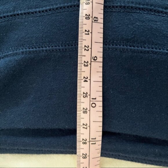 CAbi zippered hoodie/pants, Navy, Sz M, capri/ankle length pants, brass snaps - Picture 8 of 14